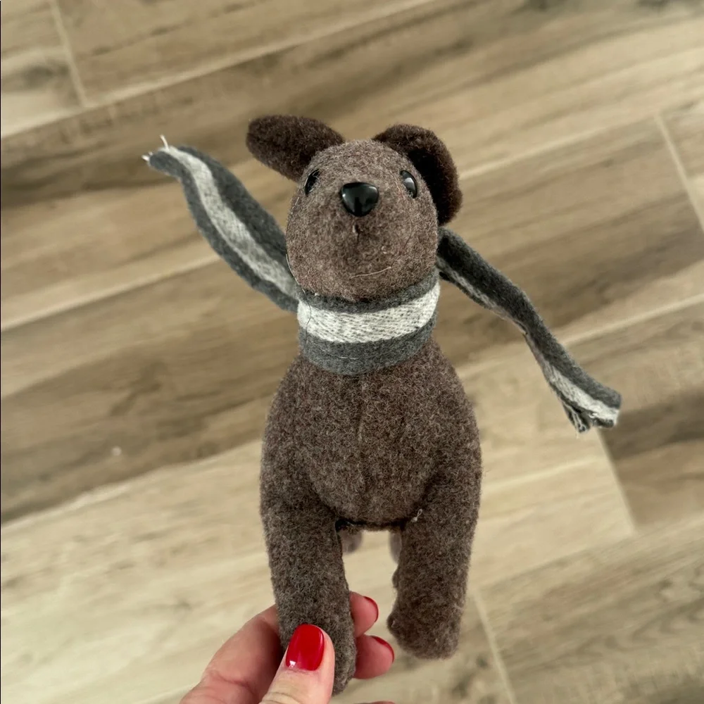 Northlight 7.75 inch dog doxie dachshund dog with scarf holiday decor